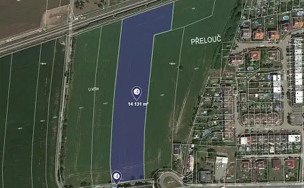 Prodej pole 2 830 m², Přelouč, okres Pardubice