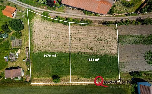 Prodej stavebního pozemku 1 476 m², Kostomlaty pod Řípem, okres Litoměřice