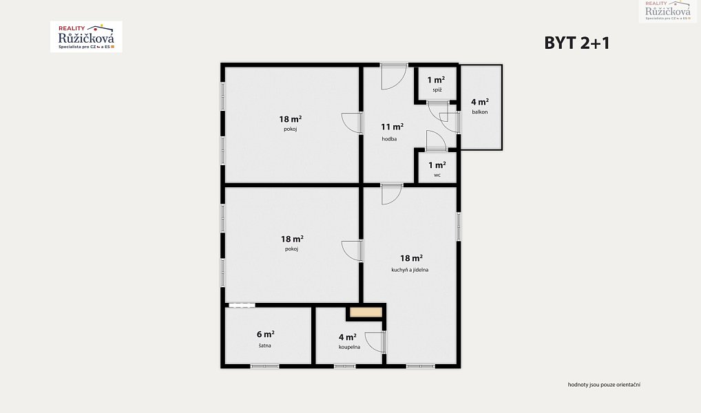 Prodej bytu 3+1 76 m², Smiřice – náhled fotky 2