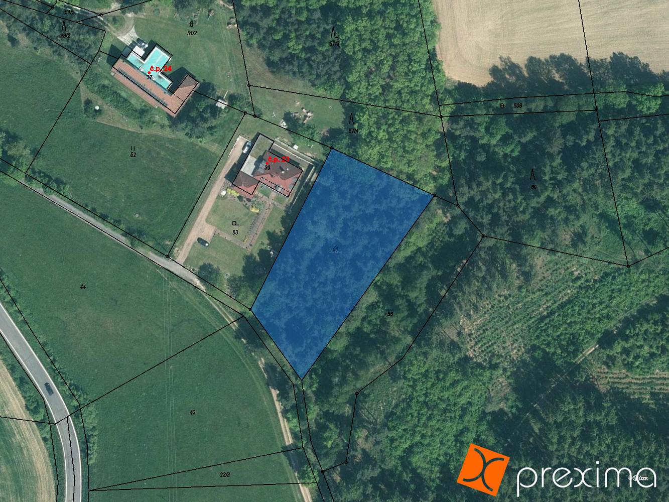Prodej pozemku 61 m²
