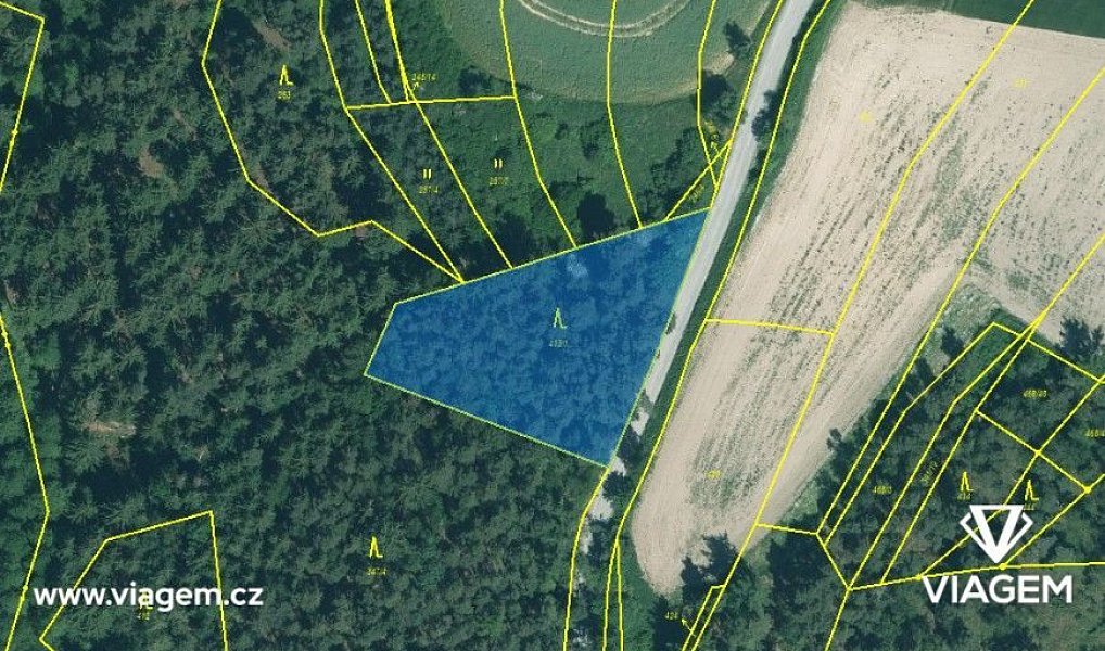 Prodej lesa 1 114 m², Manětín – náhled fotky 3