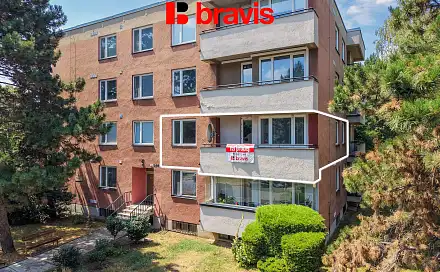 Prodej bytu 3+1 74 m², Studená, Brno - Lesná