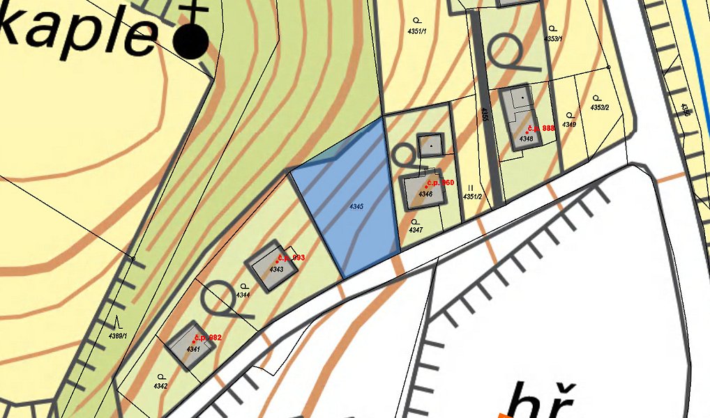 Prodej stavebního pozemku 524 m², Dětmarovice – náhled fotky 3