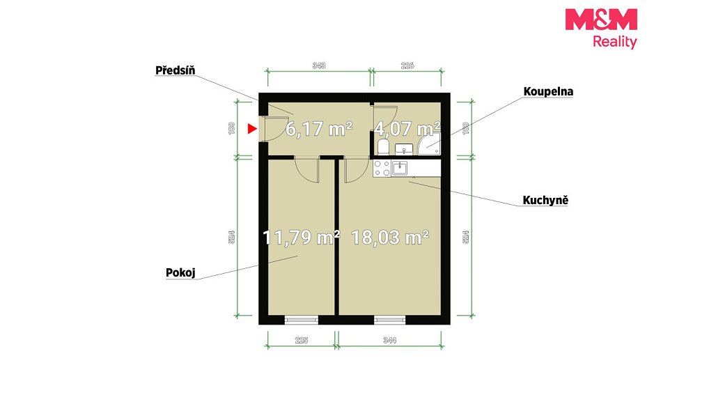 Pronájem bytu 2+kk 40 m², Sušice – náhled fotky 7