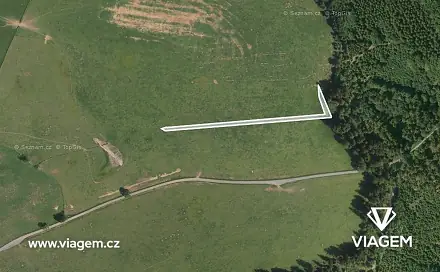 Prodej pole 737 m², Bezvěrov, okres Plzeň-sever