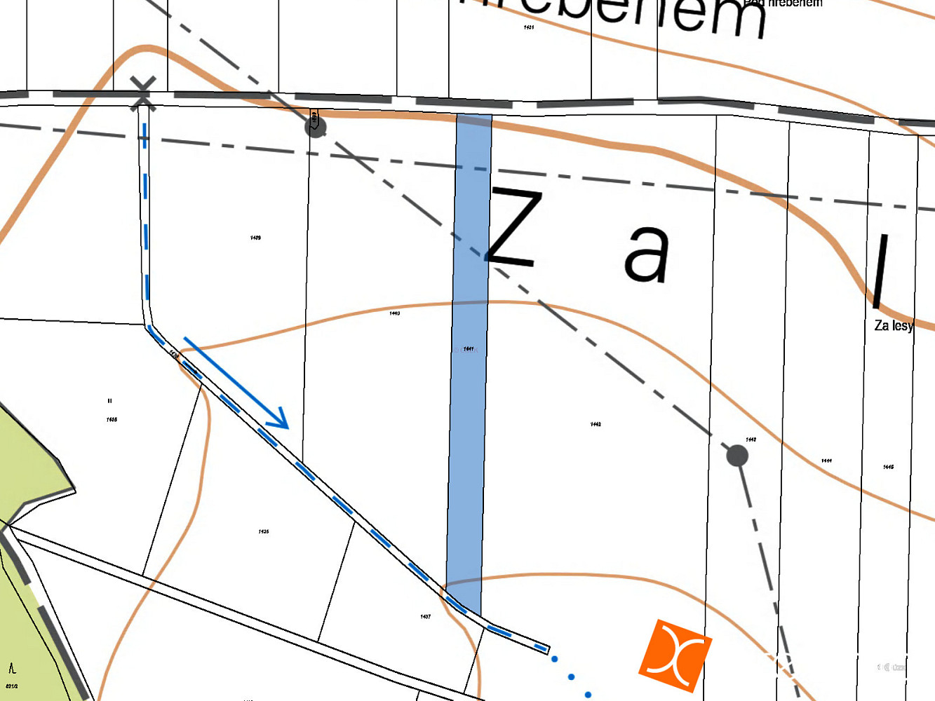 Prodej pole 723 m² – fotografie 3