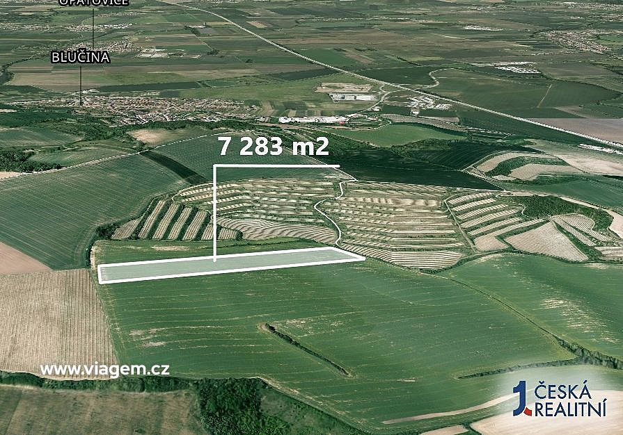 Prodej pole 1 820 m² – pohled 2