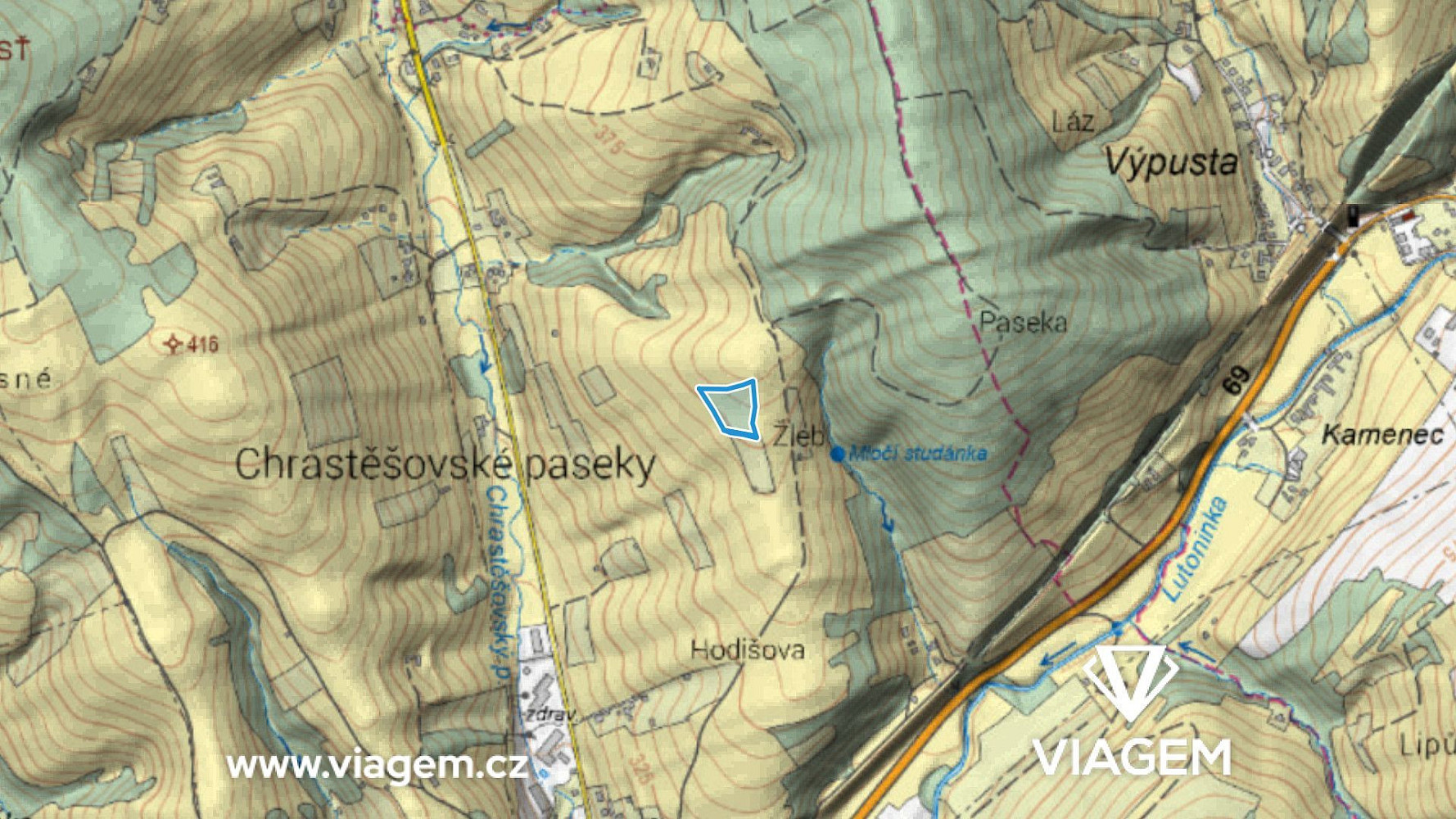 Prodej pole 3 585 m² – fotografie 3