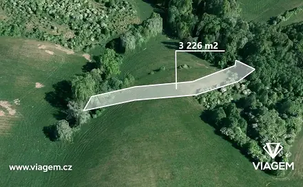 Prodej pole 1 613 m², Částkov, okres Uherské Hradiště