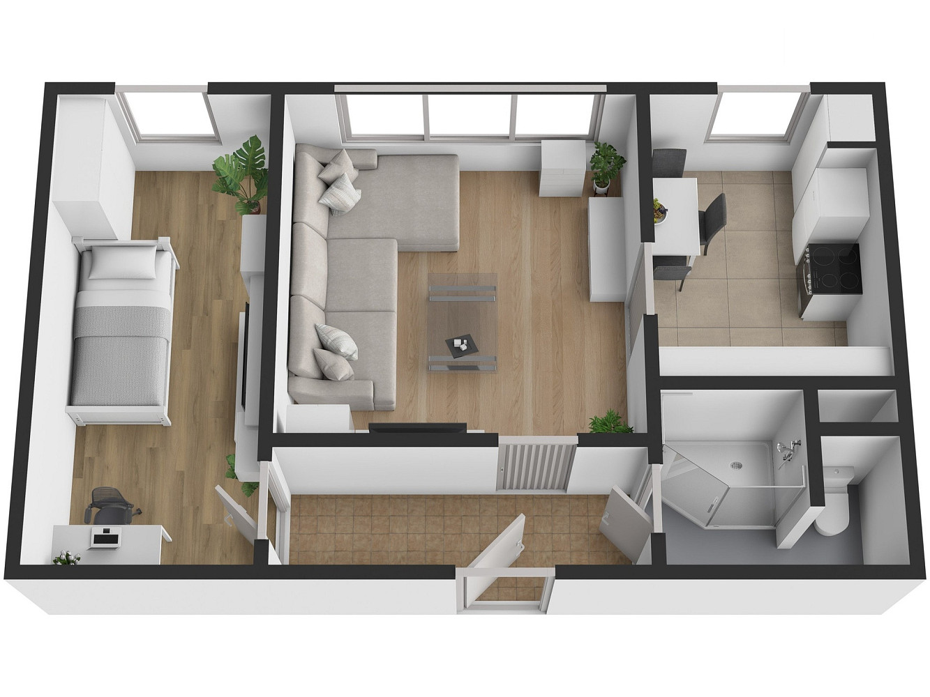 Prodej bytu 2+1 45 m² – pohled 6