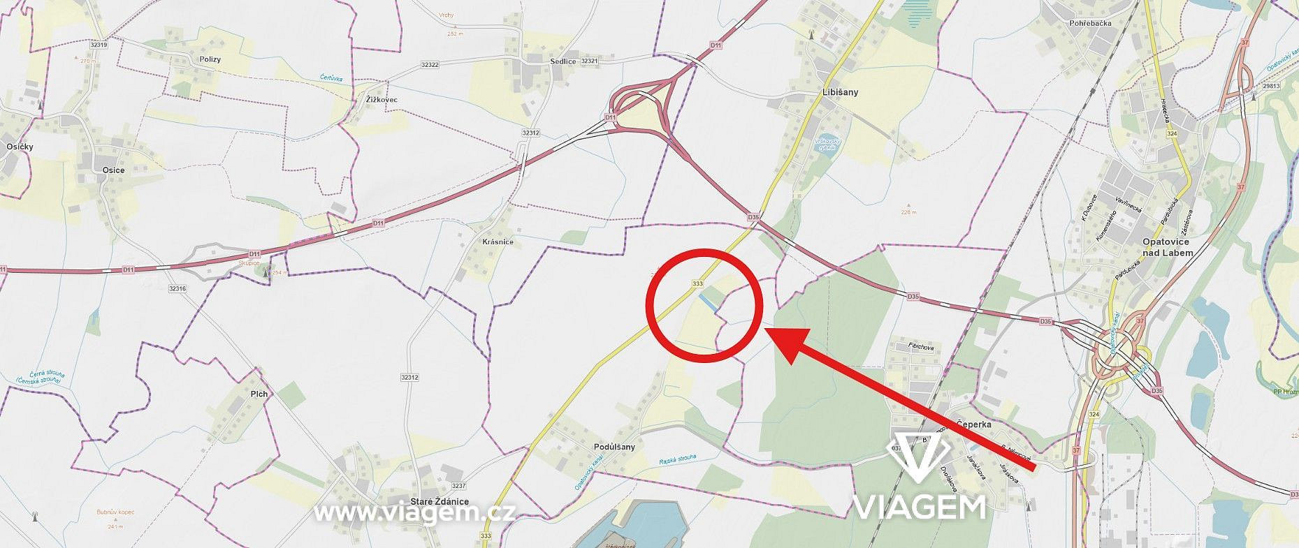 Prodej pole 2 103 m²