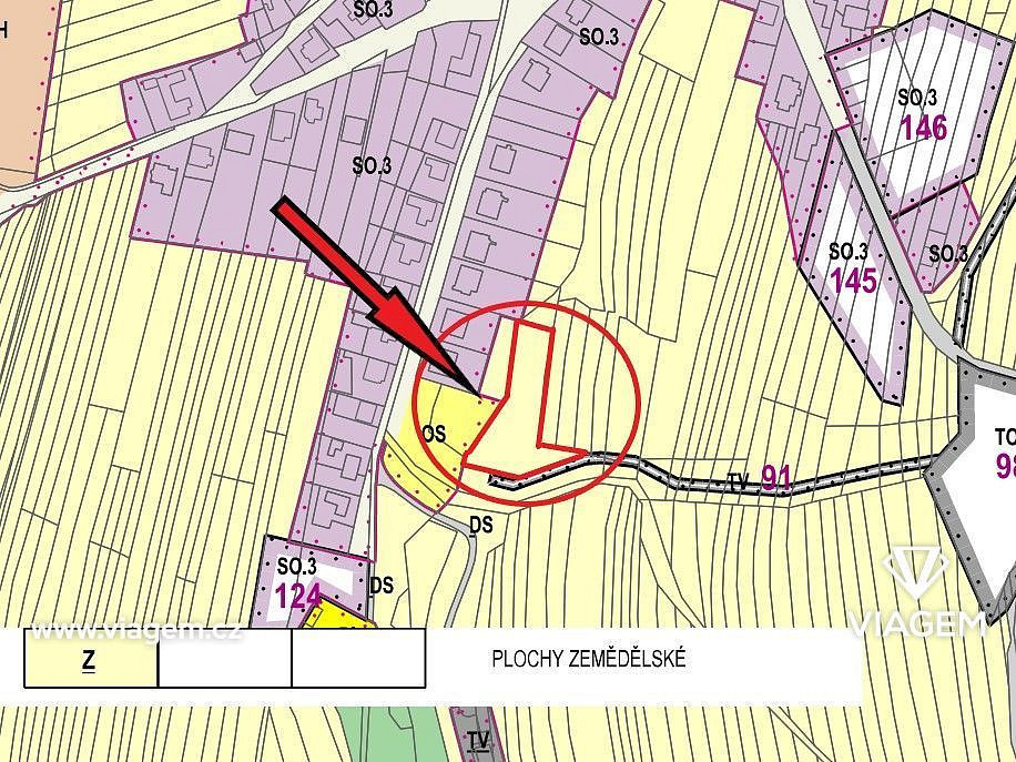 Zahrada 3 872 m², Podíl 17 % o výměře 535 m² – pohled 2