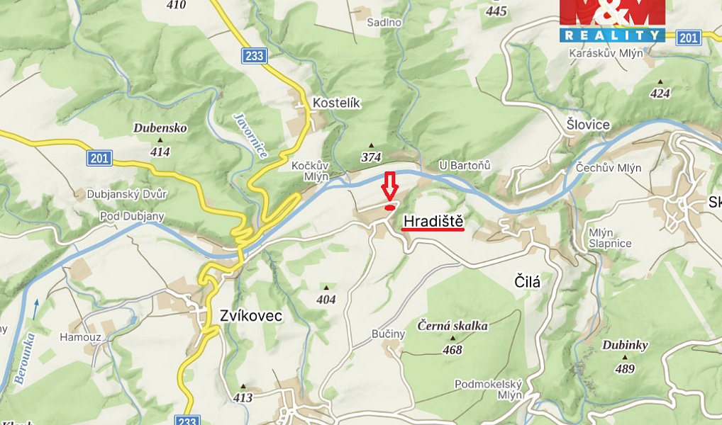 Prodej stavebního pozemku 3 518 m², Hradiště – náhled fotky 21