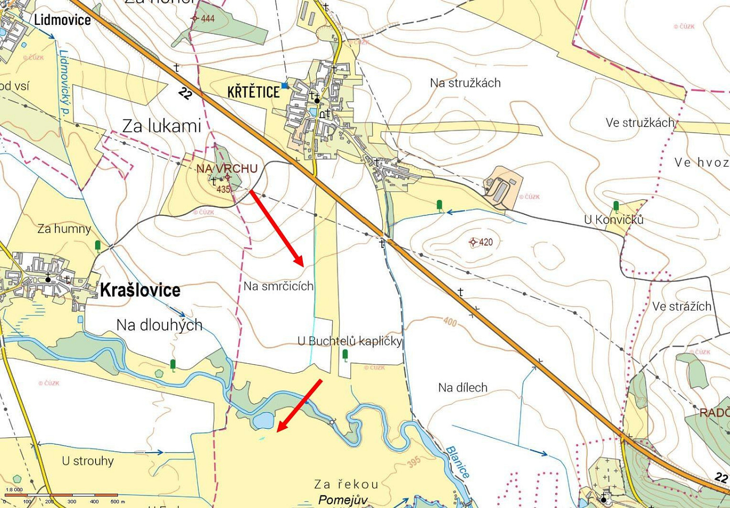 Prodej pole 1 493 m² – fotografie 4