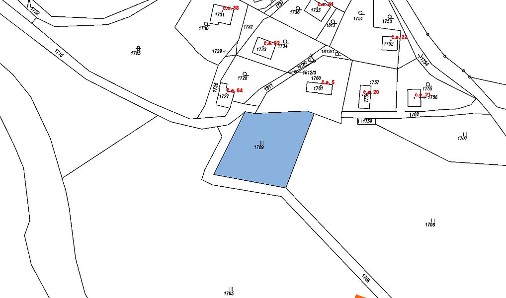 Prodej pozemku 160 m², Dýšina – náhled fotky 2
