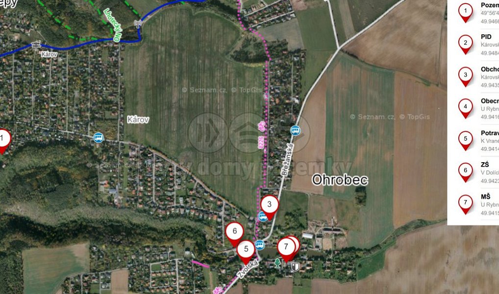 Prodej stavebního pozemku 900 m², Ohrobec – náhled fotky 11