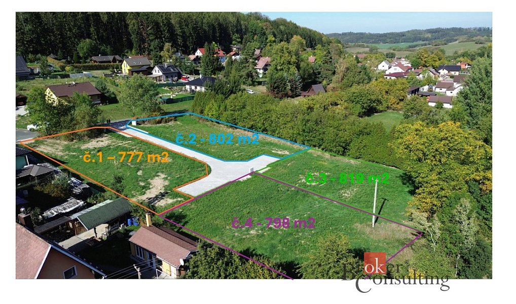 Prodej stavebního pozemku 777 m², Mochtín – fotka 1 z 6