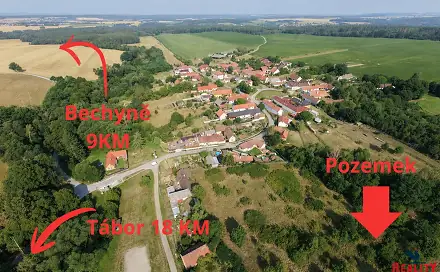 Prodej zahrady 2 658 m², Černýšovice, okres Tábor