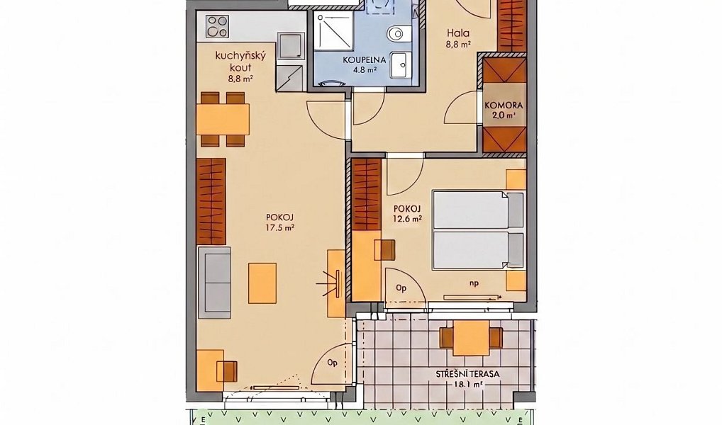 Prodej bytu 2+kk 57 m², Praha – náhled fotky 3