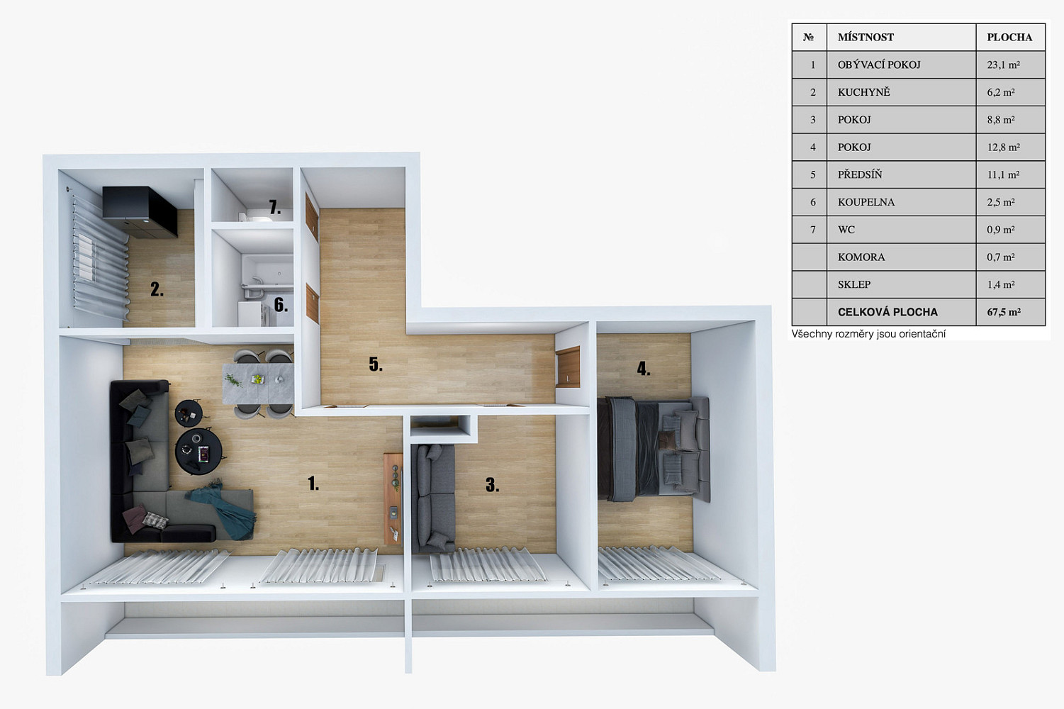 Prodej bytu 3+1 77 m² — photo 4