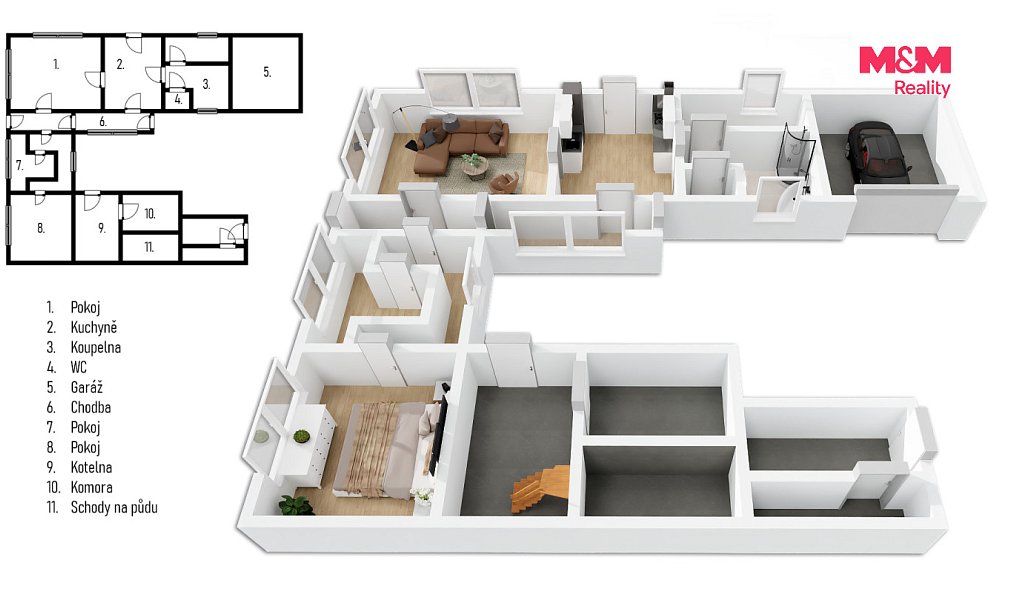 Prodej domu 120 m² s pozemkem 1 065 m², Uhersko – náhled fotky 5
