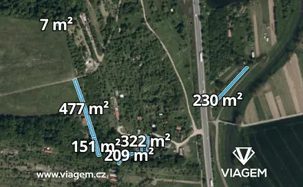 Prodej zahrady 394 m², Uherský Brod, okres Uherské Hradiště