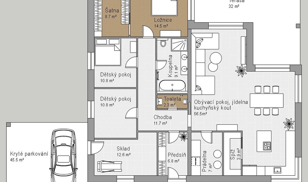 Prodej domu 155 m² s pozemkem 934 m², Mnichovo Hradiště – náhled fotky 53