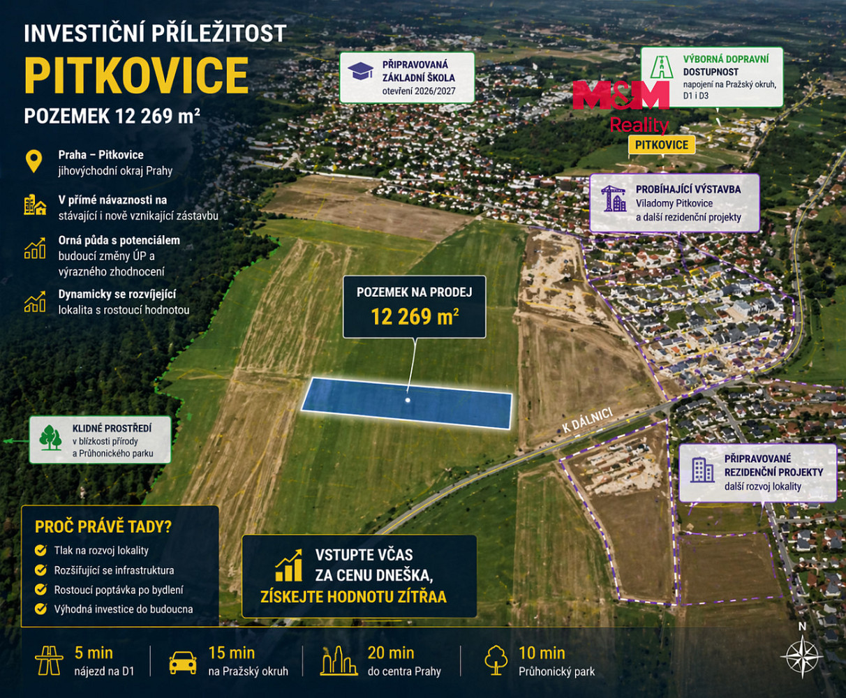 Prodej pole 12 269 m²