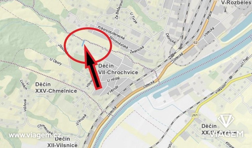 Prodej zahrady 850 m², Děčín – náhled fotky 2