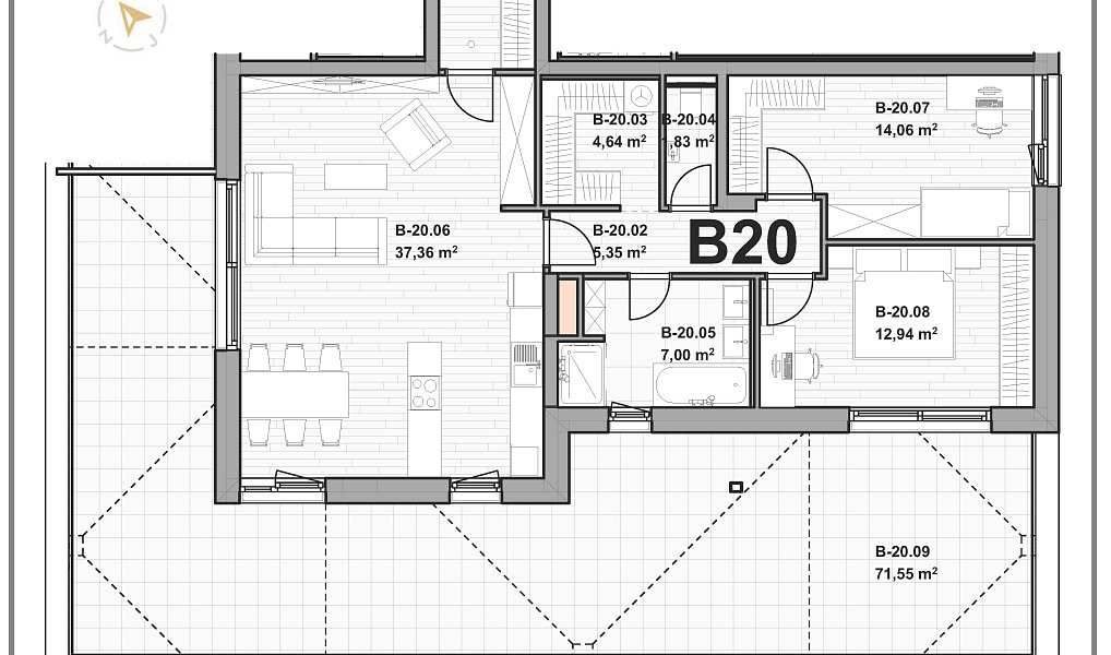 Prodej bytu 3+kk 87 m², Olomouc – náhled fotky 12