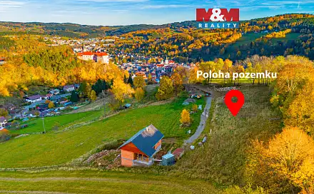 Prodej stavebního pozemku 942 m², Výhledy, Vimperk - Vimperk II, okres Prachatice