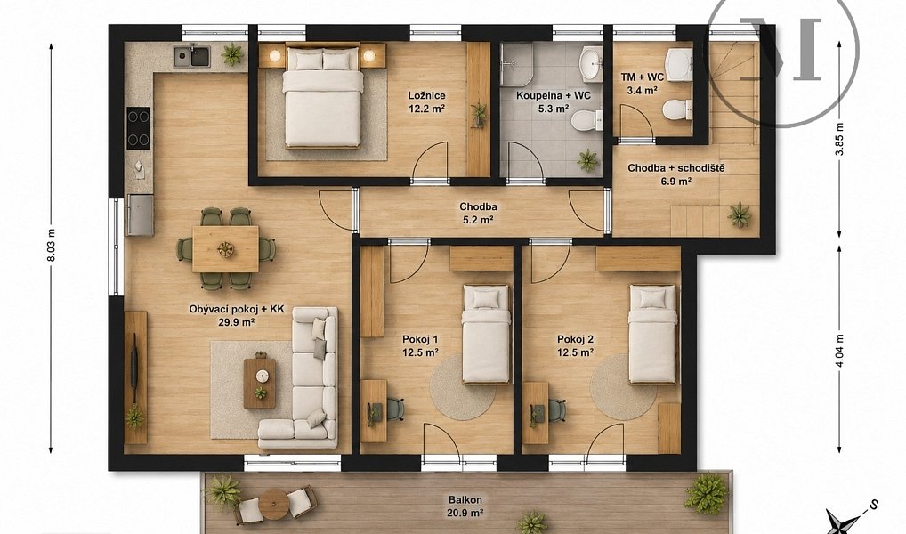 Prodej bytu 4+kk 99 m², Vráto – náhled fotky 13