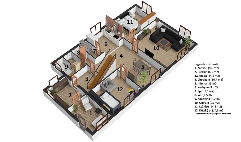 Prodej domu 225 m² s pozemkem 904 m², Vodochody – náhled fotky 3