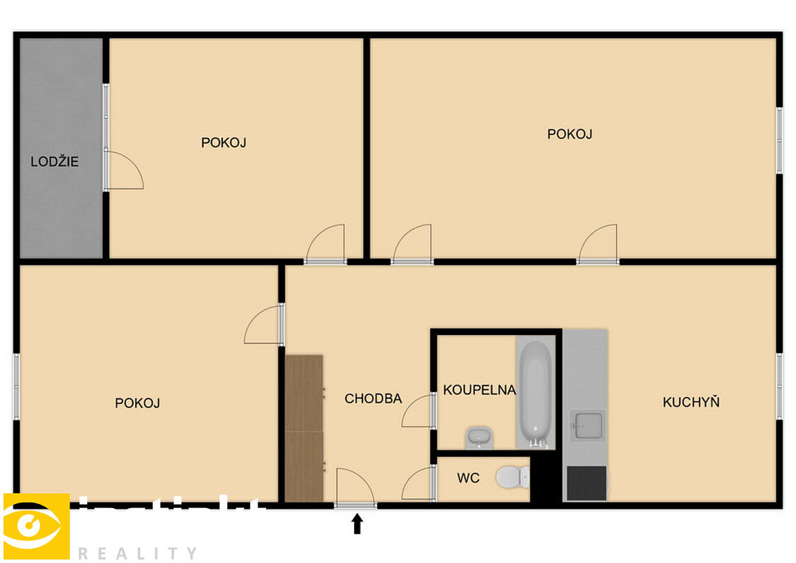 Prodej bytu 3+1 74 m² – fotografie 2