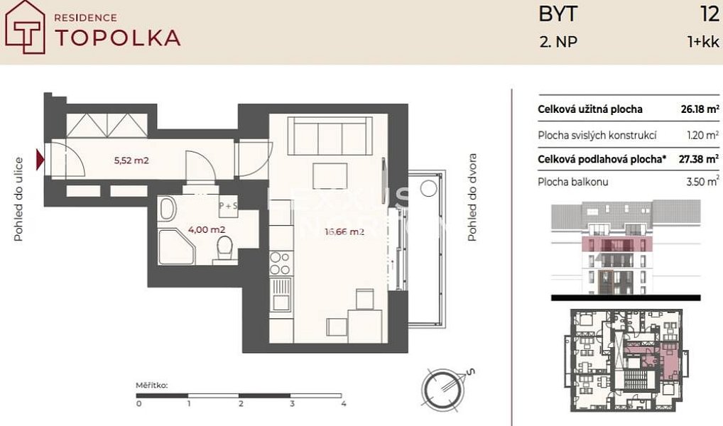 Pronájem bytu 1+kk 27 m², Praha – náhled fotky 15