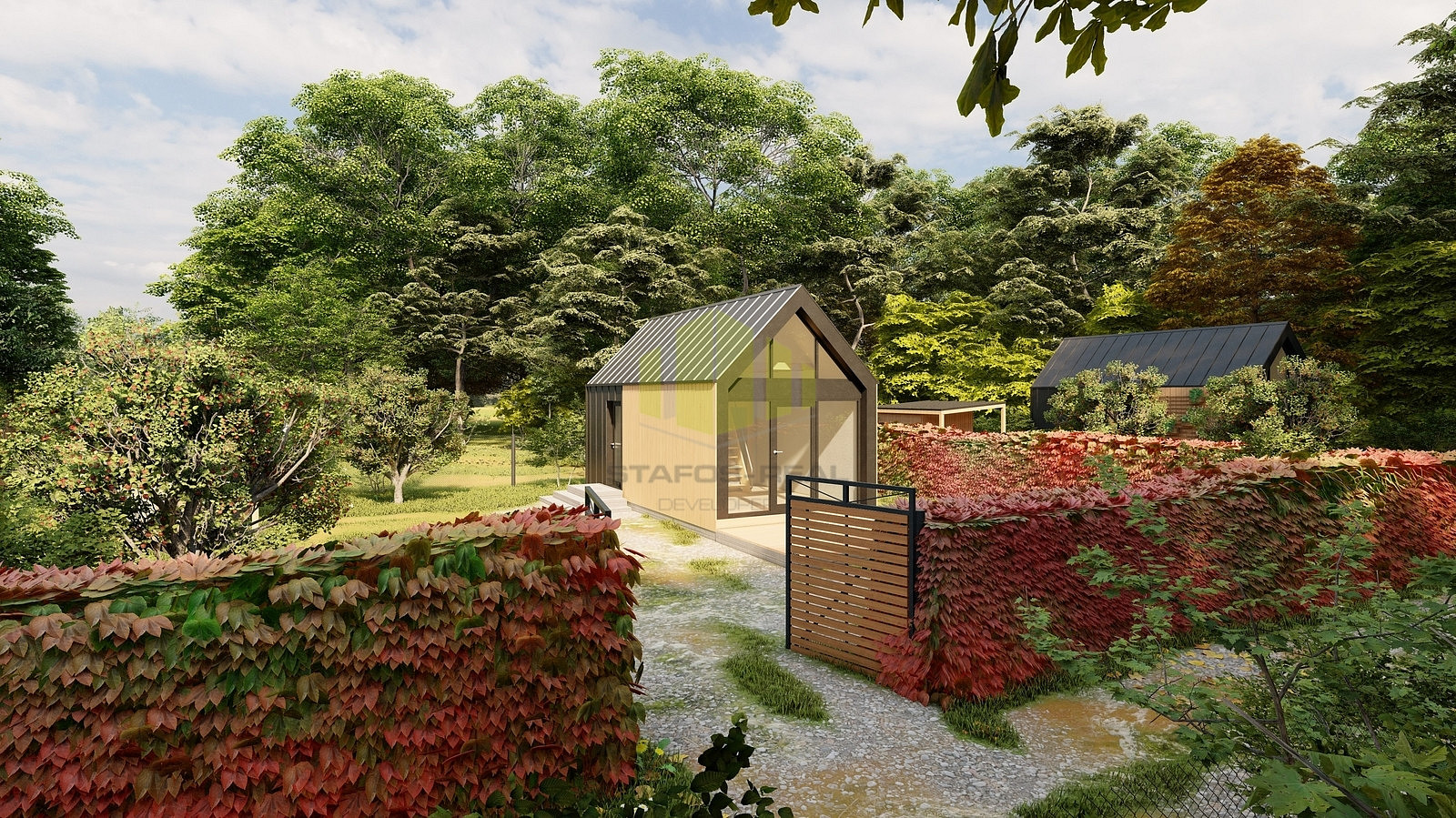 Prodej stavebního pozemku 282 m² – pohled 3