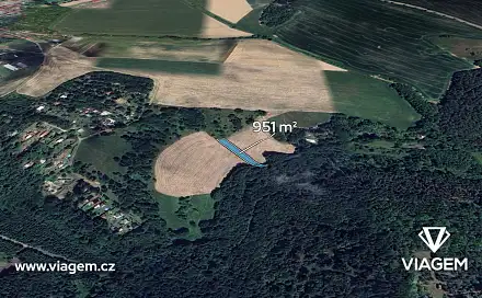Prodej pole 951 m², Prostějovičky, okres Prostějov