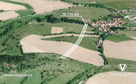 Prodej pole 2 247 m², Volyně, okres Strakonice