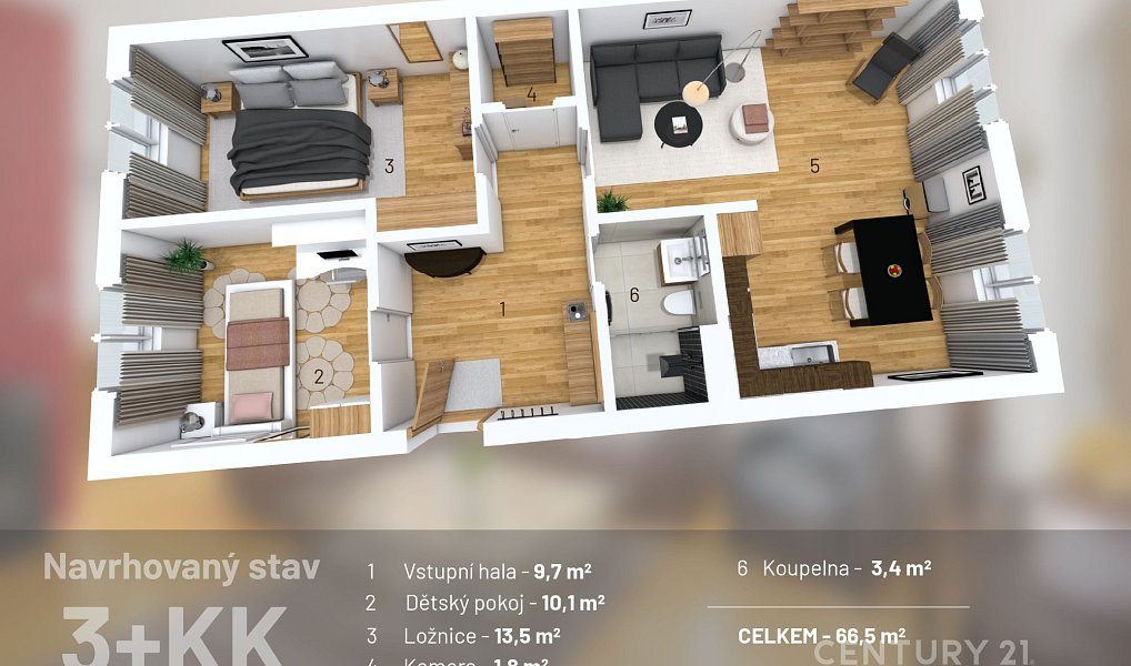 Prodej bytu 3+1 68 m², Kladno – náhled fotky 8