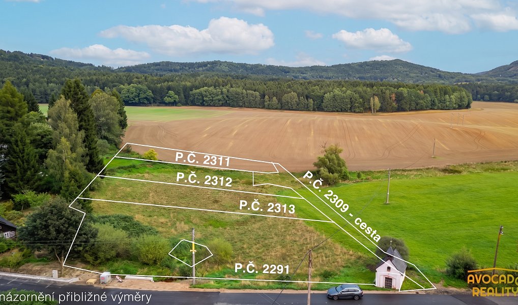 Prodej zahrady 1 205 m², Rynoltice – náhled fotky 7