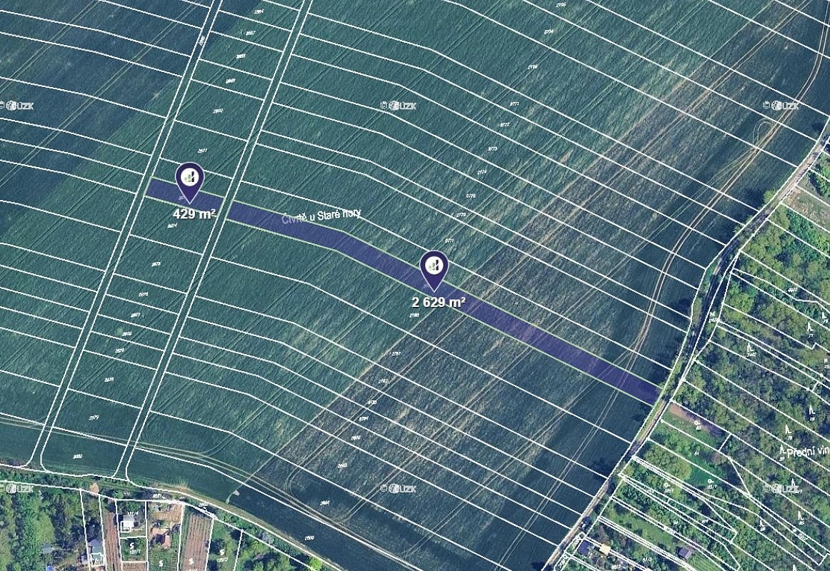 Prodej pole 3 498 m² – pohled 2