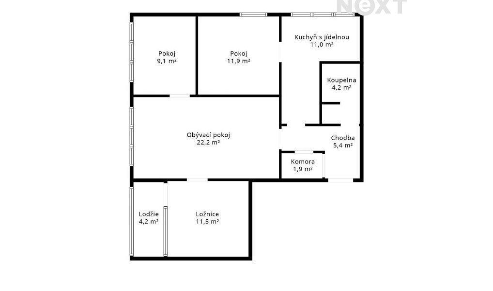 Prodej bytu 4+1 85 m², Kamenice nad Lipou – náhled fotky 18