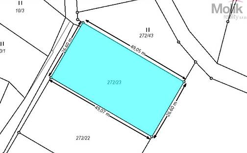 Prodej stavebního pozemku 1 305 m², Modlany - Kvítkov, okres Teplice