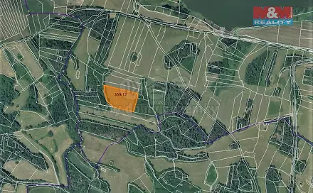 Prodej pole 11 380 m², Chanovice, okres Klatovy