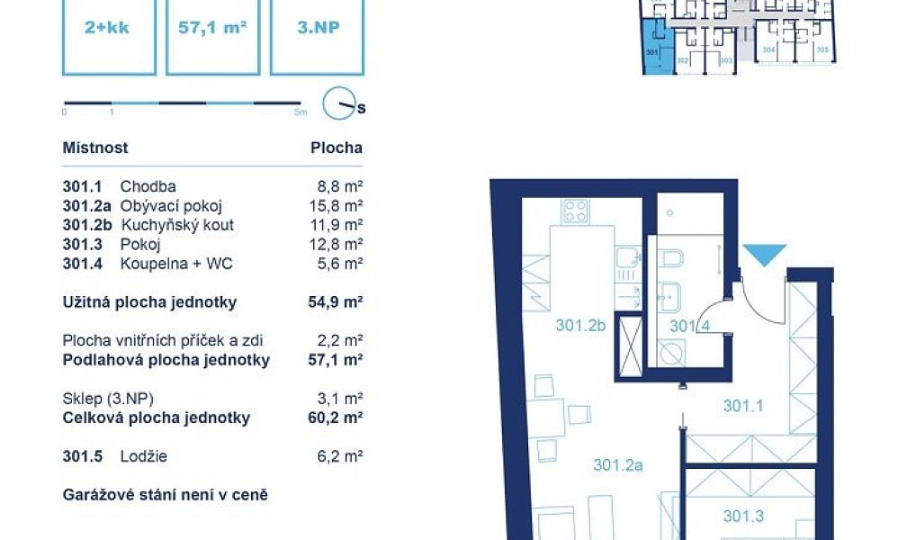 Pronájem bytu 2+kk 57 m², Brno – náhled fotky 7