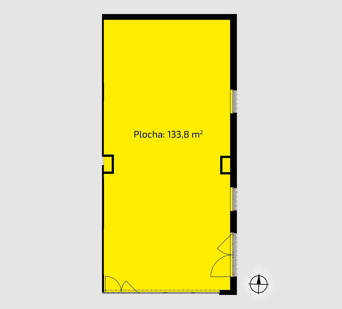 Prodej obchodních prostor 134 m² – pohled 2
