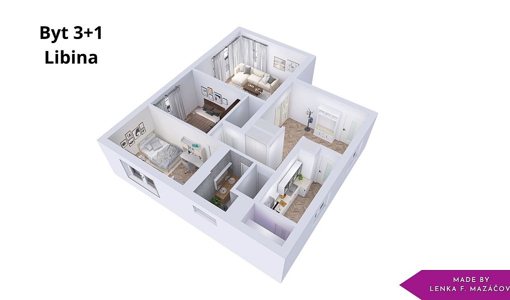 Prodej bytu 3+1 83 m², Libina – náhled fotky 7