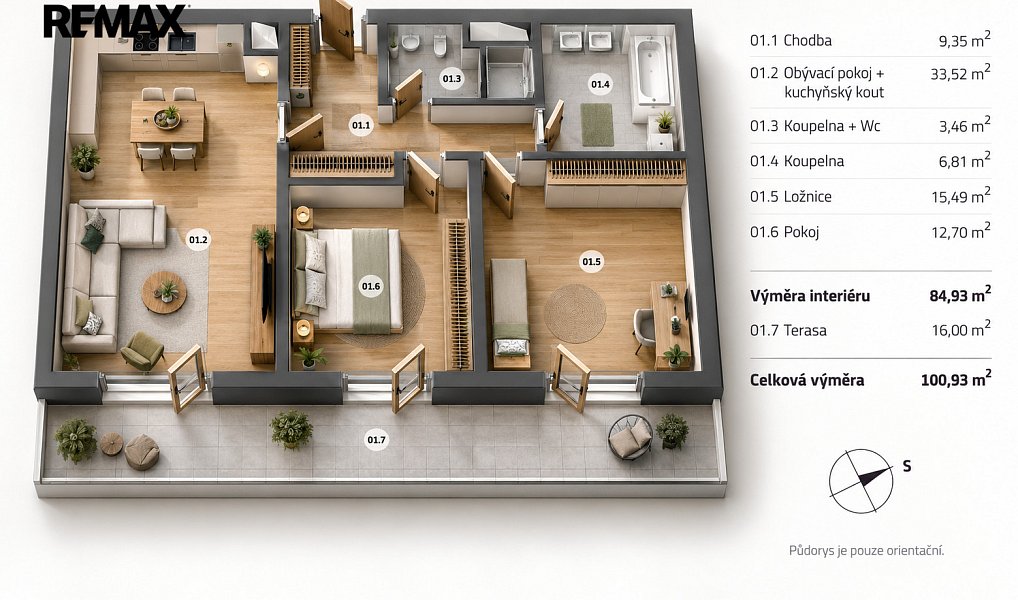 Prodej bytu 3+kk 85 m², České Budějovice – náhled fotky 24
