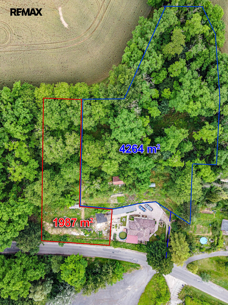 Prodej stavebního pozemku 1 987 m² – pohled 5