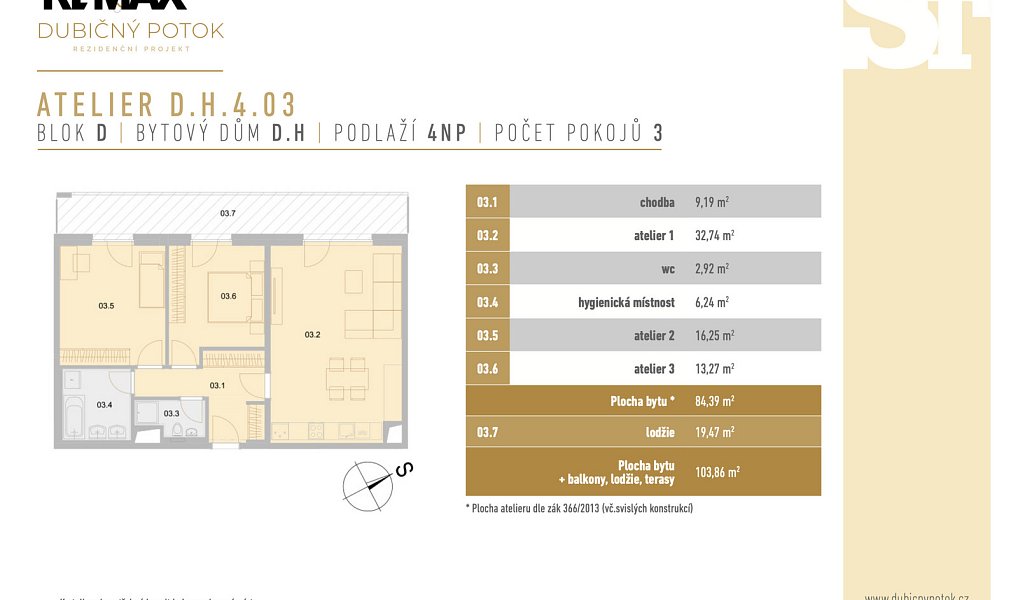 Prodej bytu 3+kk 84 m², České Budějovice – náhled fotky 3